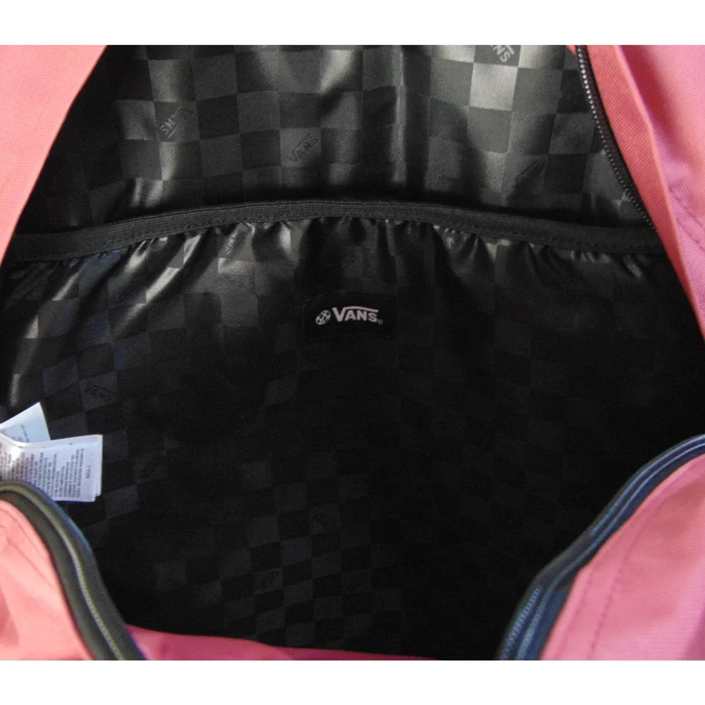 Vans Old Skool Backpack Mauvewood Pink Black White Checkerboard Straps Bag NWT